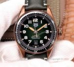 Vintage Tag Heuer Isograph Replica Watch With Dark Green Dial 